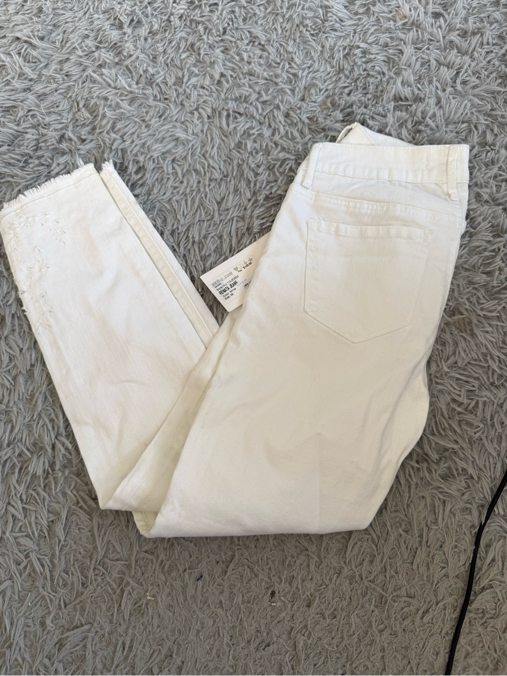 Women’s Skinny White Jeans - Classic Slim Fit